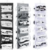 Barydat 3 Pcs Dual Sided Hanging Shoe Organizer 12 Clear Pockets Mesh