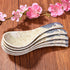 Asian Soup Spoons Set of 5, Ceramic Ramen Spoons, Perfect for Dumplings, Pho, Noodles, Dishwasher Safe
