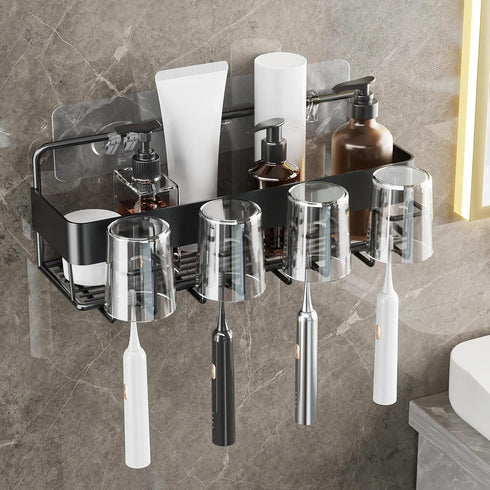 12 Pack Shower Caddy Adhesive Hooks Replacement, Shower Shelf Adhesive Replacement, Strong Adhesive Hooks for Shelves