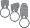 Tatuo 3 Pieces Crochet Towel Holder, Hanging Kitchen Dish Towel Holder Ring for Stove, Gray