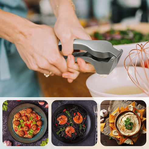 Longmann Pamperd Chf Garlic Press, Garlic Mincer Easy-squeeze Ergonomic Handle, No Need To Peel, Rust Proof