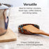 Elevated Lifestyle Ceramic Spoon Rest – Decorative Serving Spoon Holder for Kitchen Counter & Stove Top (Marbled