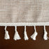 Gernaice 24x24 Inch, Rustic Embroidered Small Tablecloth Lattice Square Tassel Table Cover Dust-Proof for Kitchen
