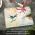 CounterArt Field Guide Hummingbird 3mm Tempered Glass Cutting Board, 10” x 8”, Dishwasher Safe, USA Made