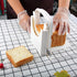 nvaimaay Bread Slicer Toast Cutting Adjustable Roast Loaf Slicer Cutter Foldable Compact Toast