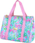 Lilly Pulitzer Cute Lunch Bag for Women, Insulated Tote Bag, Large Capacity Blue Mini Cooler with Storage Pocket