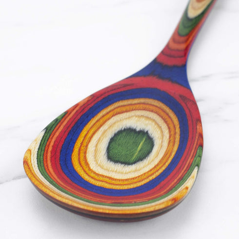Totally Bamboo Baltique Marrakesh Collection 12-1/2" Wooden Cooking Spoon, Safe for Nonstick Cookware