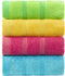 MEMRUI Multicolor Fingertip Towels for Bathroom, Kid's Face Towels, 10 x 18 Inches, 4 Pcs