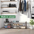 kiplant Closet, 3-Tier Closet, Expandable Shoe Rack for Shoe Organizer for Metal Adjustable Black Shoe Shelf Storage