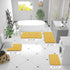 OLANLY Bathroom Rugs 30x20, Extra Soft Chenille Bath Mats, Non-Slip, Quick Dry, Machine Washable, Yellow