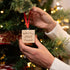 Palmetto Wood Shop Baby’s First Christmas Ornament - Laser Engraved Baby Block, Personalized Christmas Gift, Solid Wood