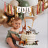 VANGNING 1st Jungle Safari Wild One High chair Banner - HighChair ONE Banner Animals Party,First Birthday Baby Boy