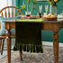 72 Inches Green,14x72 Inch Velvet Table Runner Soft Decorative Luxurious Solid Long Tablecloth with Retro Ruffle