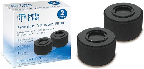 Fette Filter - Replacement Filter Pack Compatible with Bissell 54A2 for PowerEdge