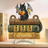 Store Dragon Books Read This Year Counter, Wooden Book Reading Tracker Sign, Fantasy