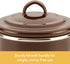 Ayesha Curry Enamel on Steel Bacon Grease Can, 4 Inch, Brown Container