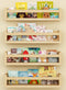 Onlysky Set of 4 Wall-Mounted Kid's Bookshelf - Wood Floating Nursery Book Shelves