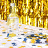 300pcs Navy Blue White Gold Confetti, Glitter Paper Decor for Birthday, Graduation, Baby Shower Party Decorations