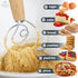 Zulay Kitchen 13-Inch Danish Dough Whisk, Wooden Whisk with Stainless Steel Dough Hook for Sourdough and Pastry