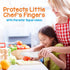 NutriChef 3-Piece Nylon Kitchen Baking Knife Set - Safe Children's Cooking Knives with Firm Grip and Serrated Edges