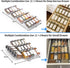 Clear Acrylic Spice Drawer Organizer, 4 Tier - 1 Set Seasoning Jars Drawers Insert, Kitchen Spice Rack Tray (Jars not