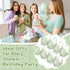 Threehoney 12 Pcs Baby Shower Mini Carriage Decoration Greenery Color Metal Wired Fillable Candy Stroller Baby Shower