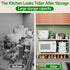 LOCVCDA Countertop Expandable Cabinet Organizer Shelf, Adjustable Height Organizer Riser for Kitchen Cabinet Spice Rack