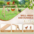 SENXILLER 2 68 Pine Wood Chicken Roosting Bars with Swings WeatherResistant Poultry Perch for Chickens Backyard Coop