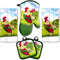 Lobyn Value Packs: 5-Piece Country Kitchen Towel Set - Proud Rooster & Red Barn Motif, 2 Dish Towels, Oven Mitt &