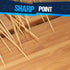 BambooMN 5.9" Decorative Sports Ball End Bamboo Cocktail Picks - 100 pcs for Events & Parties