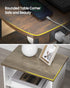 3 ET05201B Hzuaneri End Table with Charging Station, Tier Storage Bed Side Table with USB Port & Outlet, Nightstand