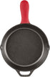 Lodge Silicone Hot Handle Holder, Red; Dishwasher Safe, Designed for Lodge Cast Iron Skillets 9 Inches+