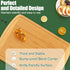 18x12.5" Homaxy Extra Large Bamboo Cutting Boards for Kitchen, Wood XL Cutting Board with Juice Groove, Butcher Block