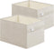 SONGMICS Storage Baskets, Set of 2 Extra Large 30L Fabric Storage Bins, 15.7 x 11.8 x 9.8 Inches, Cloud White