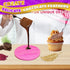 Pink Silicone Feather Candy Molds for Clay Crafting, Fondant, Chocolate & Cake Decorating