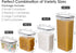 8 CHEFSTORY Airtight Food Storage Containers with Lids, PCS Plastic Storage Canisters for Kitchen & Pantry