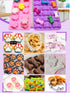 Puppy Dog Paw and Bone Silicone Molds, Non-Stick Food Grade Molds for Baking, Set of 6 Dog Bone Cookie Cutters