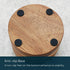 6oz KITCHENDAO Acacia Wood Salt Cellar Bowl Box, Elegant Kitchen Holder Container with Swivel Magnetic Lid to Store