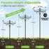 SEGNAYEN 92 Inch 1 Pack Bird Feeder Pole Stand Squirrel Proof, Shepherds Hooks for Outdoor Heavy Duty Feeders Stand
