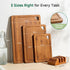 Kitchen(Set 3), Bamboo Cutting Boards for of Wood Cutting Board with Wood Storage Stand, Charcuterie & Chopping Board
