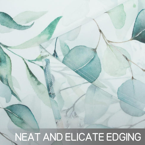 SuQKXCo 60 Inch Summer Spring Eucalyptus Leaves Round Tablecloth Tablecover Waterproof Table Cloth for Kitchen Home