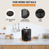 Rotating Paper Cup Dispenser, 4 Compartments, Removable Plastic Cup Storage & Lid Holder for Countertops