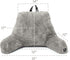 Nestl Fur Reading Pillow with Shredded Memory Foam, Stylish Back Pillow for Bed Sitting Up, Faux Fur Reading Pillows