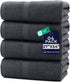 DAN RIVER Bath Towels Set of 4, 27 x 54 Inches, 100%