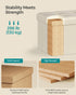 12.2 16.1 12.2 Inches, 286 lb ULSF102W01 SONGMICS Mazie Collection - Small Folding Storage Ottoman, Foot Rest Stool, x