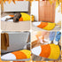 Corn Candy Shaped Bathroom Rug Non Slip Yellow White Halloween Bath Mat Washable Decorative Carpet for Autumn