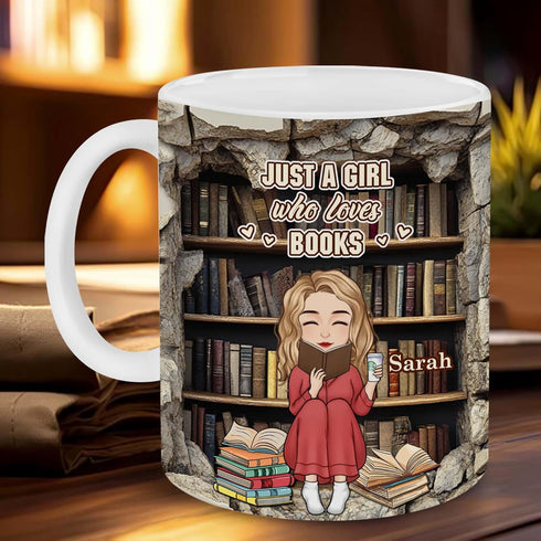 3D Personalized Book Lover Gifts - Book Lovers Gift For Bookworm, Readers, Librarians, Bookish - Effect Library
