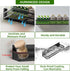 Magnetic Spice Rack for Refrigerator, 3 Pack Moveable Magnetic Shelf with 10-Hook Rack for Kitchen Organizers