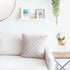 The White Petals Faux Linen Throw Pillow Covers - Pinch Pleat, 18x18 inch, Pack of 2, Natural Oatmeal