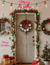 Hobbynors 15.5ft 15 Vintage Christmas Bubble Lights - Strand with Nostalgic Bubbling Candles, Warm White Glow & Green